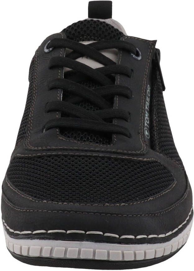 Tom Tailor Sneakers vrijetijdsschoen lage schoen veterschoen met contrast-raamnaad
