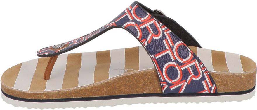 Tom Tailor Teenslippers met veelkleurige logoprint