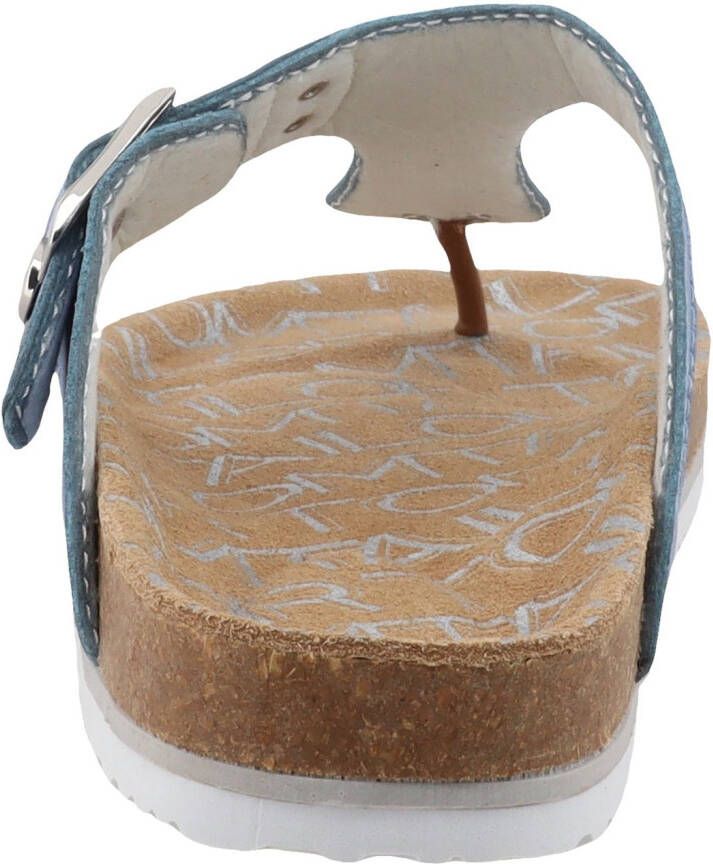 Tom Tailor Teenslippers flats zomerschoen dianette strand schoen in jeans-look