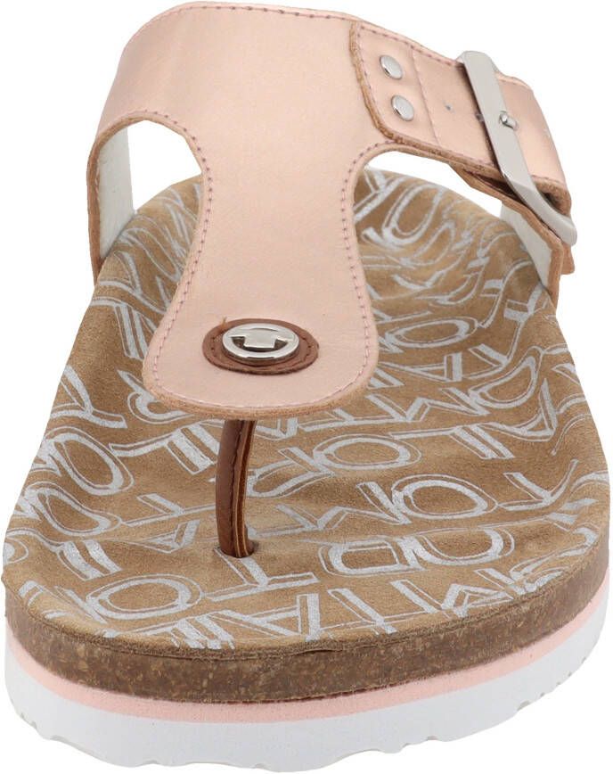 Tom Tailor Teenslippers Greta zomerschoen dianette slippers met t-logo-niet