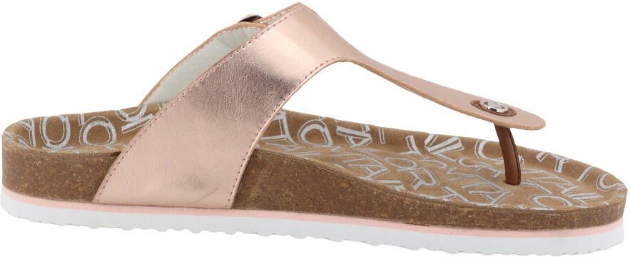 Tom Tailor Teenslippers Greta zomerschoen dianette slippers met t-logo-niet