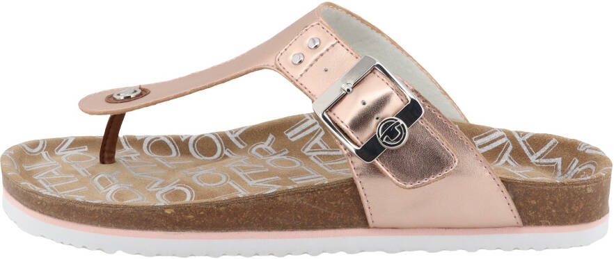 Tom Tailor Teenslippers Greta zomerschoen dianette slippers met t-logo-niet