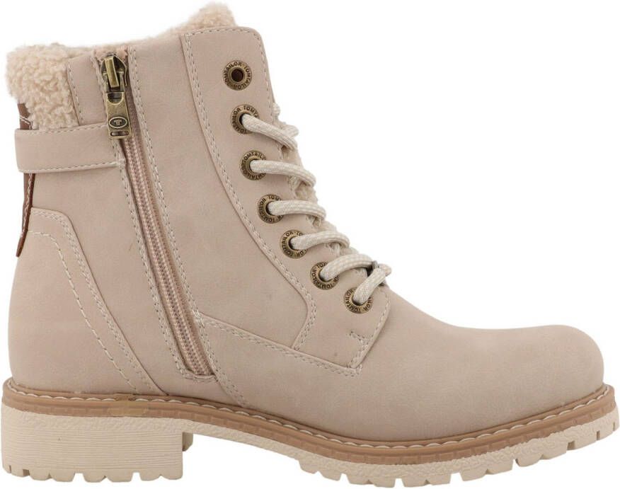 Tom Tailor Winterlaarzen Werkschoenen hiking boot met blokhak