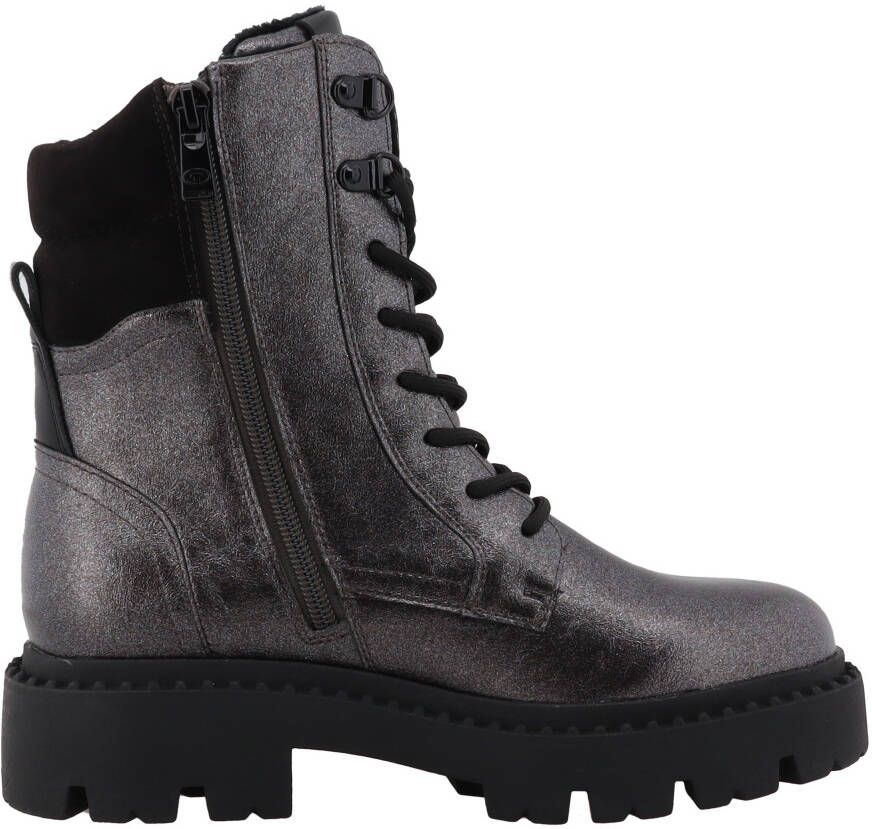 Tom Tailor Winterlaarzen hakken veterschoenen winter-enkellaars met ritssluiting