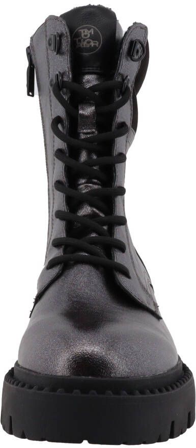 Tom Tailor Winterlaarzen hakken veterschoenen winter-enkellaars met ritssluiting