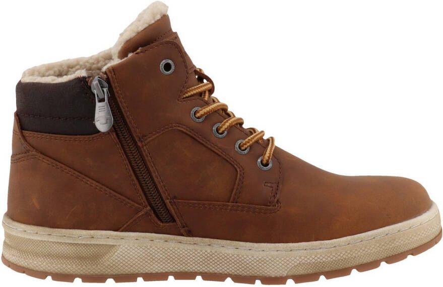 Tom Tailor Winterlaarzen plateau veterschoenen high-top sneaker met binnenrits