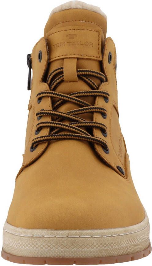 Tom Tailor Winterlaarzen plateau veterschoenen high-top sneaker met binnenrits