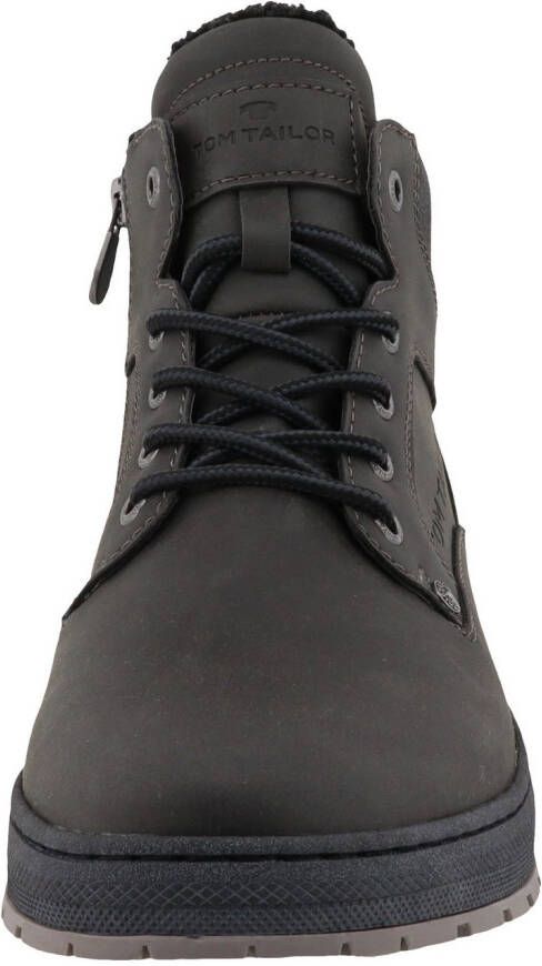 Tom Tailor Winterlaarzen plateau veterschoenen high-top sneaker met binnenrits