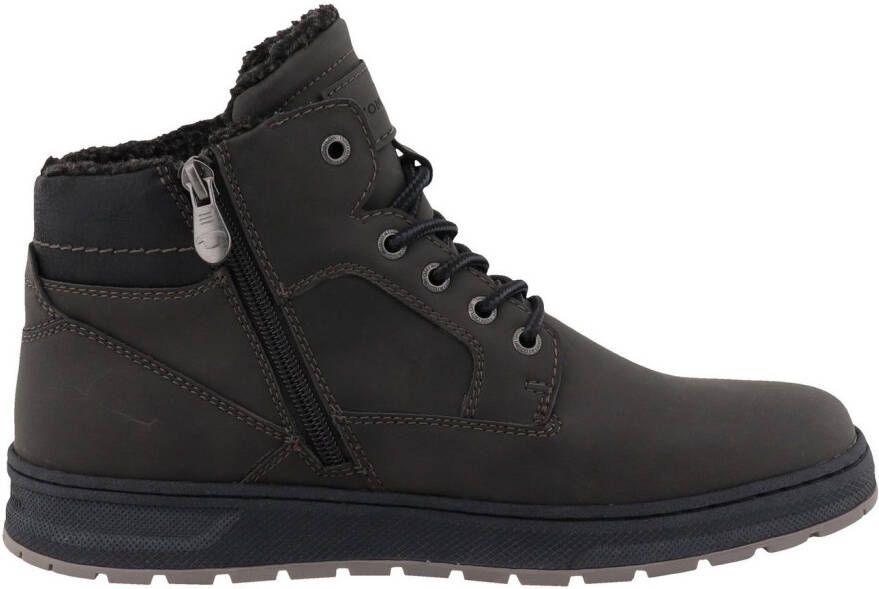 Tom Tailor Winterlaarzen plateau veterschoenen high-top sneaker met binnenrits
