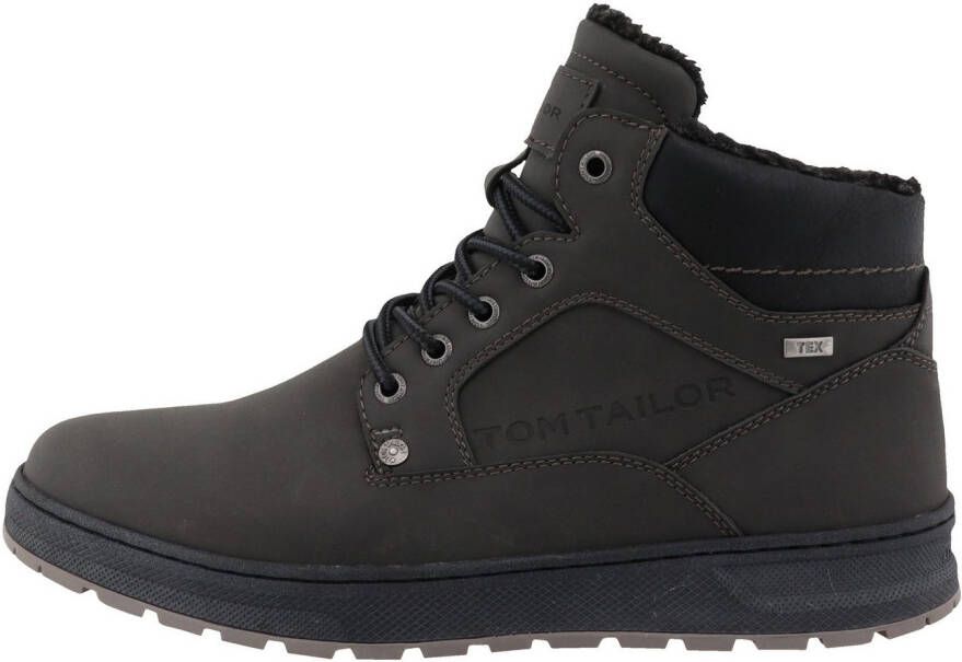 Tom Tailor Winterlaarzen plateau veterschoenen high-top sneaker met binnenrits