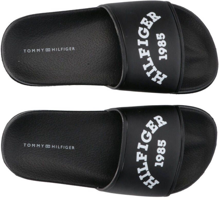Tommy Hilfiger Badslippers LOGO POOL SLIDE zomerschoen badschoen poolslides met grote merkopdruk