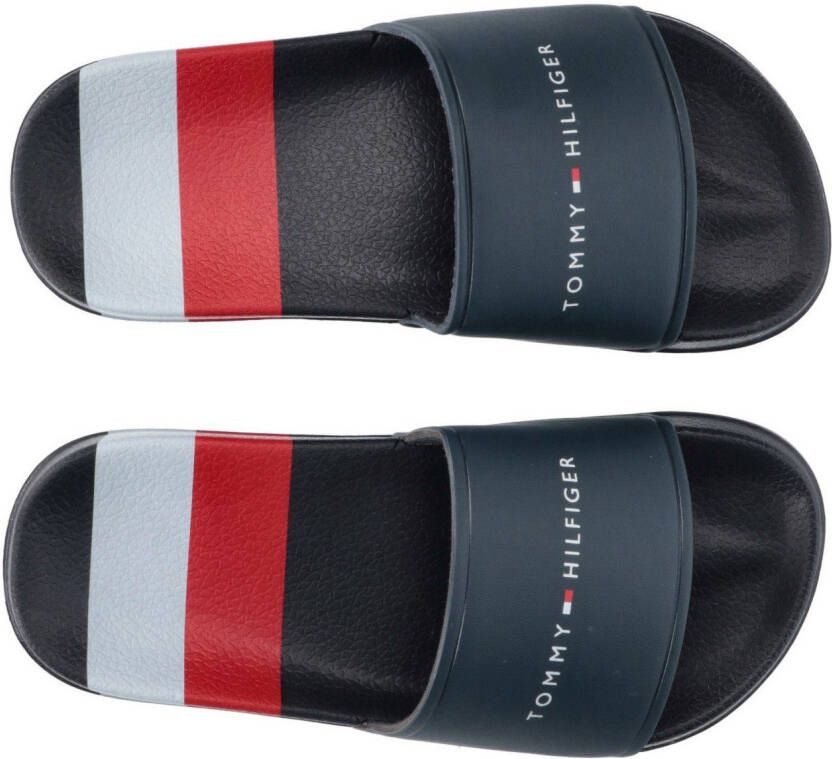 Tommy Hilfiger Badslippers Strepen zomerschoen badslippers poolslides in " kleurstelling