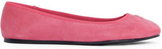 Tommy Hilfiger Ballerina's TH HARDWARE SUEDE BALLERINA flats zakelijke schoen comfortschoen instapschoen met th-logo