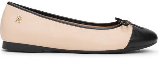 Tommy Hilfiger Ballerina's TOE CAP LEATHER BALLERINA