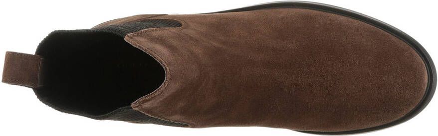 Tommy Hilfiger Chelsea-boots FLAG SUEDE CHELSEA BOOT enkellaarsjes zakelijke schoen met hardcover vlag op de hiel