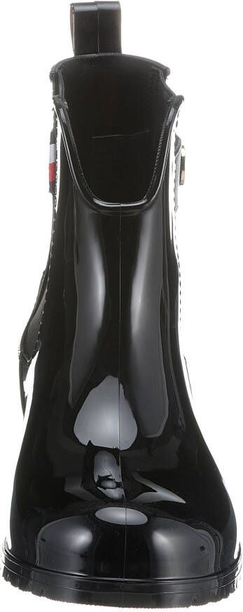 Tommy Hilfiger Chelsea-boots ANKLE RAINBOOT WITH METAL DETAIL met siertrensje