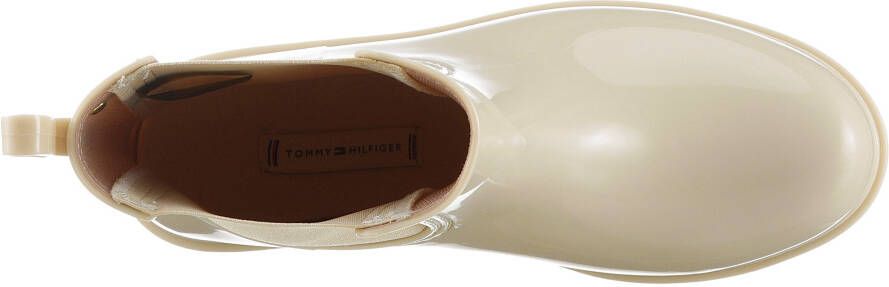 Tommy Hilfiger Chelsea-boots FLAG RAINBOOT gummlaarzen hakken instapschoen met aanhaaklus