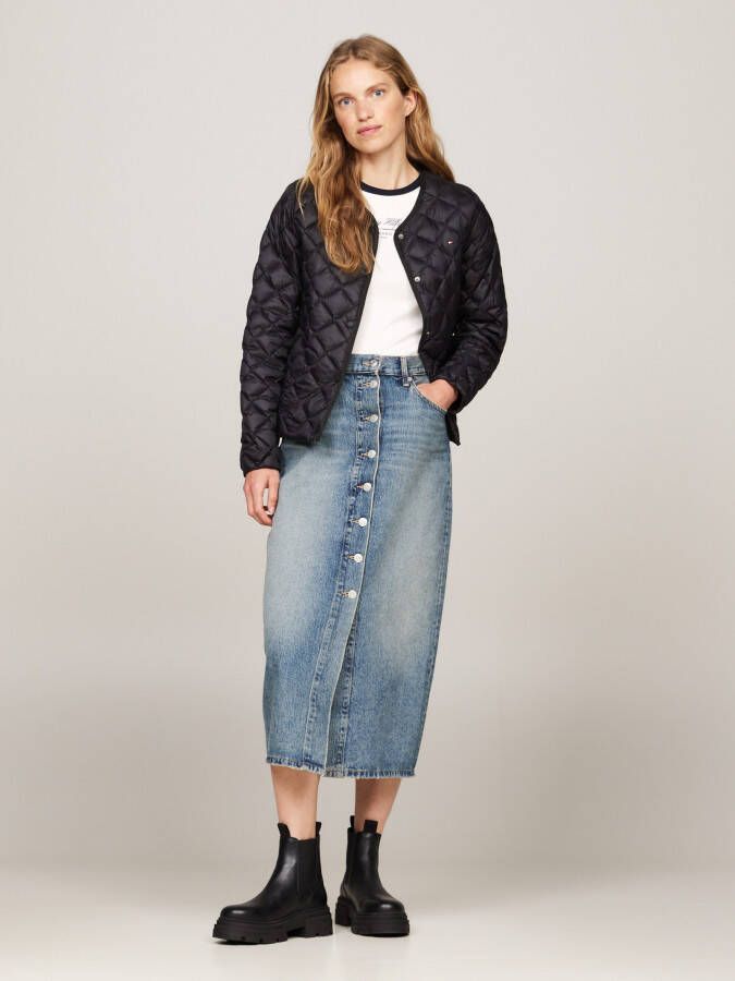 Tommy Hilfiger Chelsea-boots COMBAT LEATHER LOW CHELSEA hakken enkellaars chunky boots met twee aantrek-lussen