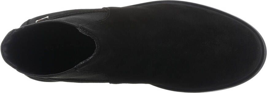 Tommy Hilfiger Chelsea-boots FLAG SUEDE LOW CHELSEA blokhak business schoen enkellaars met zijlogo-vlag