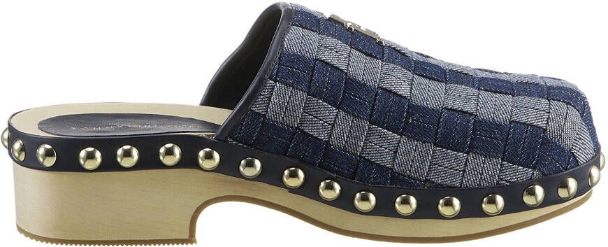 Tommy Hilfiger Clogs TH DENIM CONTRAST CLOG in een trendy retro-look