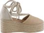 Tommy Hilfiger Espadrilles CLOSED TOE LINEN FLATFORM zomerschoen wig hak met mooie enkelveters - Thumbnail 12