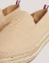 TOMMY HILFIGER Espadrilles Dames Th Embroidered Flatform Maat: 40 Materiaal: Linnen Kleur: Camel - Thumbnail 14