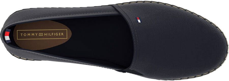Tommy Hilfiger Espadrilles BASIC TOMMY FLAT ESPADRILLE Zomerschoen slides loafer met geborduurd logo-vlag