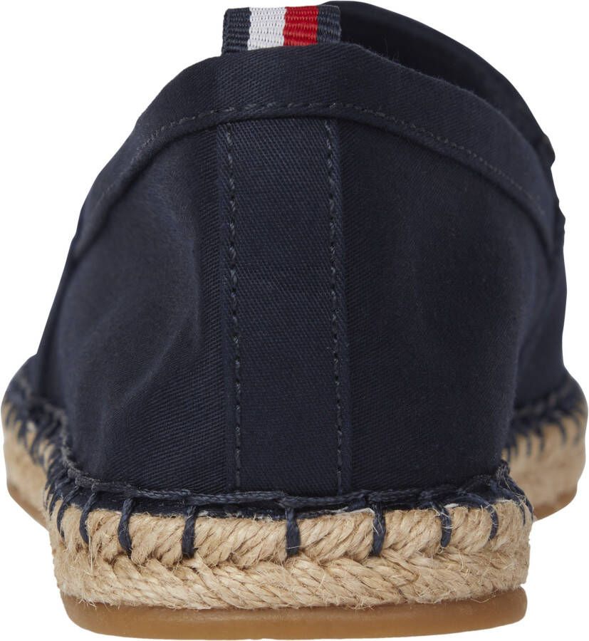 Tommy Hilfiger Espadrilles BASIC TOMMY FLAT ESPADRILLE Zomerschoen slides loafer met geborduurd logo-vlag