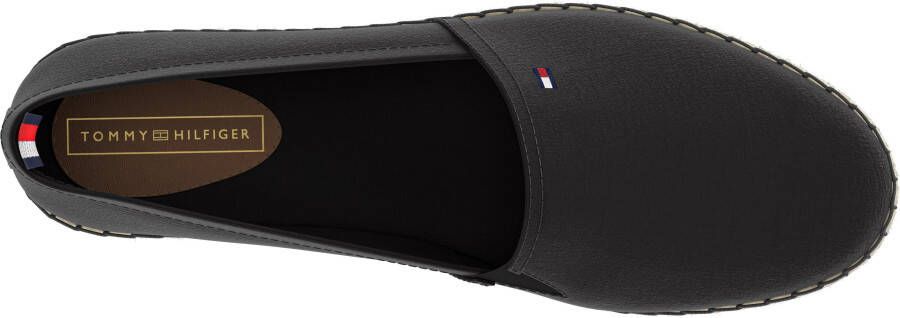 Tommy Hilfiger Espadrilles BASIC TOMMY FLAT ESPADRILLE Zomerschoen slides loafer met geborduurd logo-vlag
