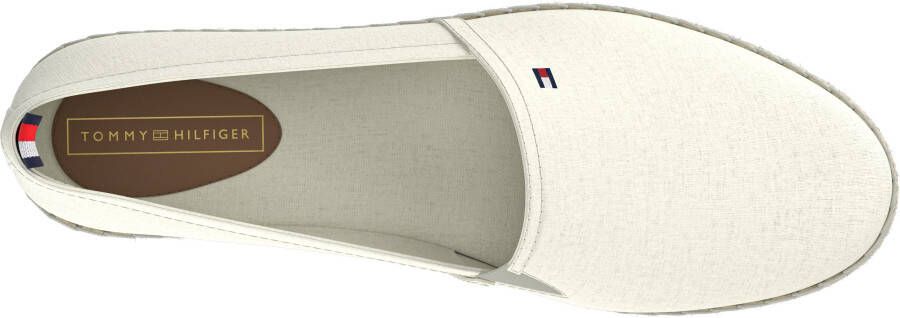 Tommy Hilfiger Espadrilles BASIC TOMMY FLAT ESPADRILLE Zomerschoen slides loafer met geborduurd logo-vlag
