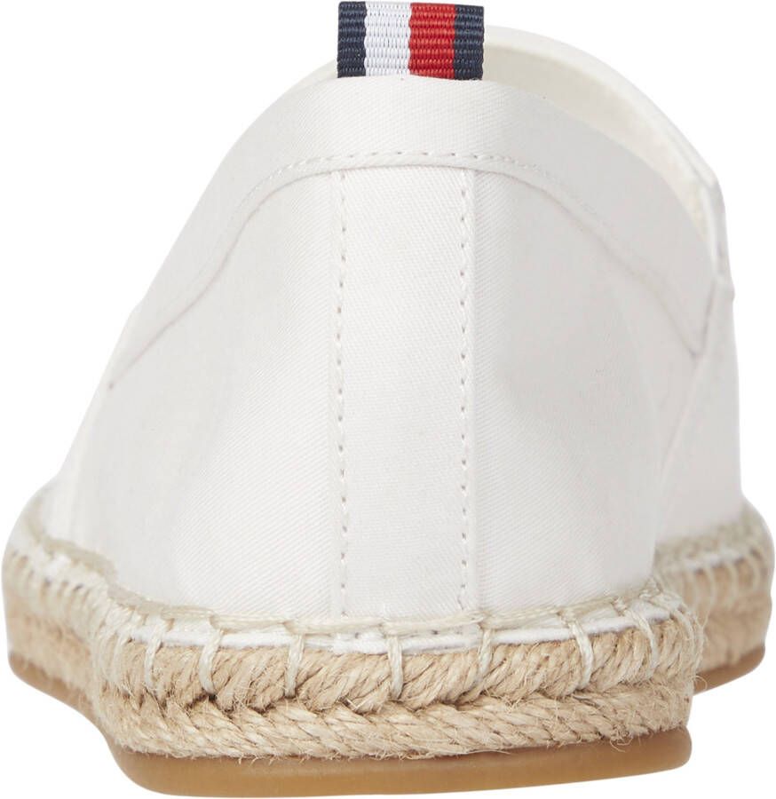 Tommy Hilfiger Espadrilles BASIC TOMMY FLAT ESPADRILLE Zomerschoen slides loafer met geborduurd logo-vlag
