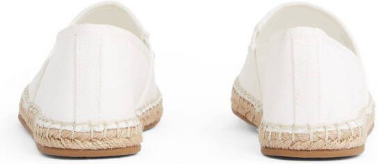 Tommy Hilfiger Espadrilles FLAG CANVAS ESPADRILLE slippers flats comfortabele schoen met bamboe bekleding en decoratieve naden