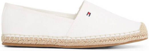 Tommy Hilfiger Espadrilles FLAG CANVAS ESPADRILLE slippers flats comfortabele schoen met bamboe bekleding en decoratieve naden