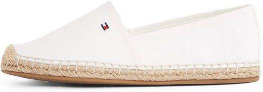 Tommy Hilfiger Espadrilles FLAG CANVAS ESPADRILLE slippers flats comfortabele schoen met bamboe bekleding en decoratieve naden