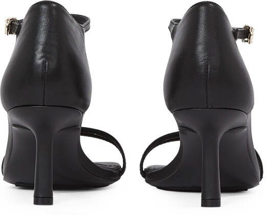 Tommy Hilfiger Highheel sandaaltjes KITTEN HEEL SANDAL LEATHER stilettohak partyschoen avondd schoen verstelbare enkelriem