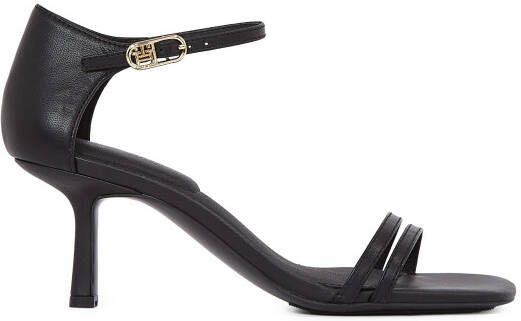 Tommy Hilfiger Highheel sandaaltjes KITTEN HEEL SANDAL LEATHER stilettohak partyschoen avondd schoen verstelbare enkelriem