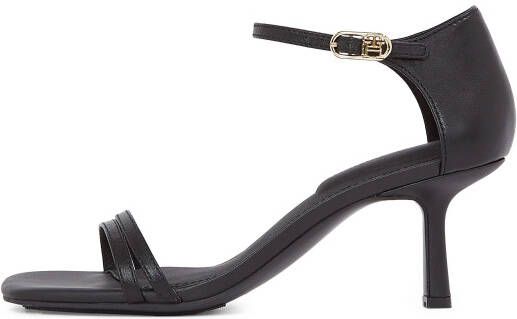 Tommy Hilfiger Highheel sandaaltjes KITTEN HEEL SANDAL LEATHER stilettohak partyschoen avondd schoen verstelbare enkelriem
