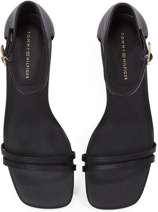 Tommy Hilfiger Highheel sandaaltjes KITTEN HEEL SANDAL LEATHER stilettohak partyschoen avondd schoen verstelbare enkelriem