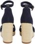 Tommy Hilfiger Highheel sandaaltjes FLAG HIGH WEDGE ESPAD CRISSCROSS bandjessandaal zomerschoen sleehaksandalette verstelbare gesp - Thumbnail 4