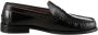 Tommy Hilfiger Instappers CLASSIC HILFIGER LEATHER LOAFER blokhak zakelijke mode feestmode met mokassinnaad - Thumbnail 9