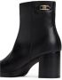 Tommy Hilfiger Laarsjes STACKED HEEL LEATHER ANKLE BOOT - Thumbnail 3