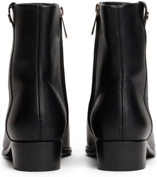 Tommy Hilfiger Laarsjes TH LEATHER POINTY ZIP BOOTIE