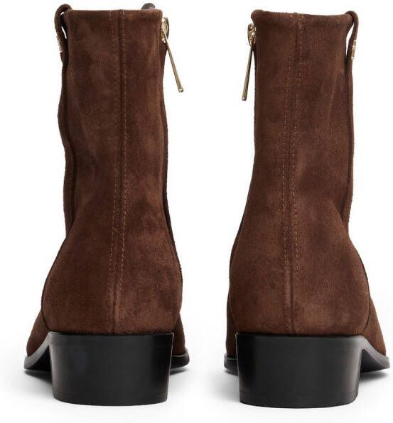 Tommy Hilfiger Laarsjes TH SUEDE POINTY ZIP BOOTIE
