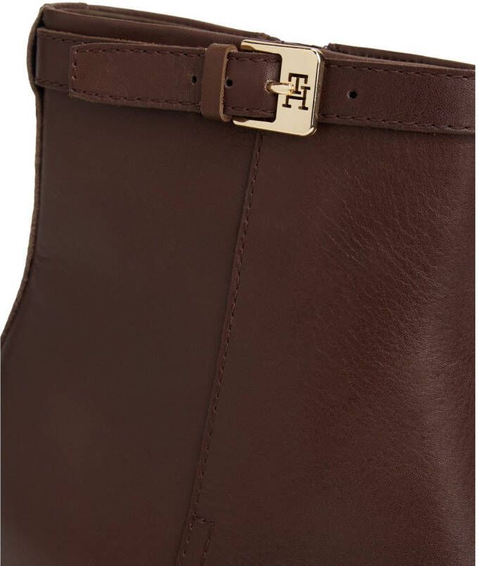 Tommy Hilfiger Laarsjes TH BUCKLE RIDING MID HEEL BOOTIE