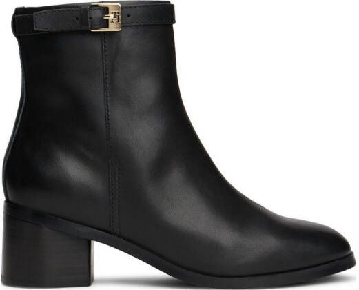 Tommy Hilfiger Laarsjes TH BUCKLE RIDING MID HEEL BOOTIE
