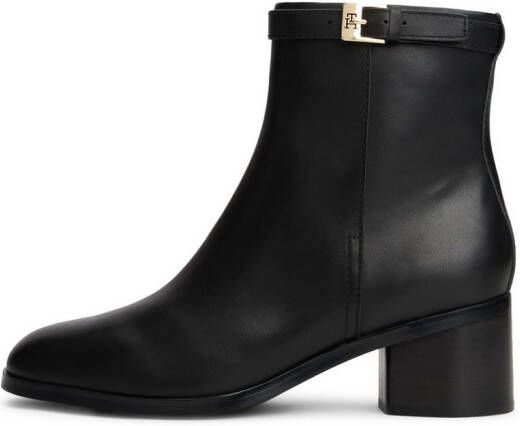 Tommy Hilfiger Laarsjes TH BUCKLE RIDING MID HEEL BOOTIE