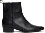Tommy Hilfiger Laarsjes LOW COWBOY FLAT LEATHER basic blokhak zakelijke schoen in smalle vorm - Thumbnail 10