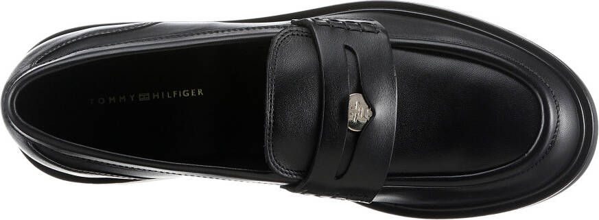 Tommy Hilfiger Loafers TH PENNY LOAFER businessmode blokhak slipper lage schoen met sierband