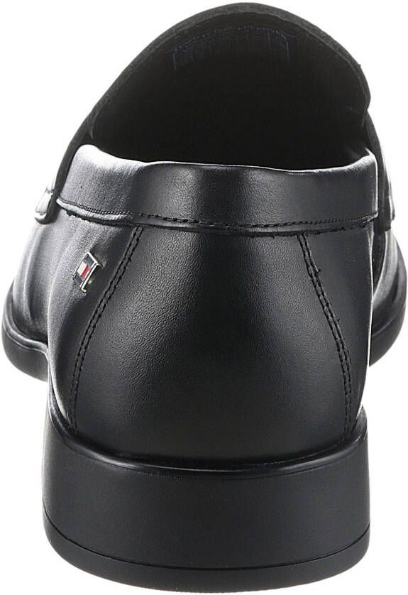 Tommy Hilfiger Loafers FLAG LEATHER CLASSIC LOAFER businessmode slipper lage schoen instapschoen met kleine logovlag