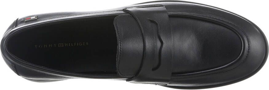 Tommy Hilfiger Loafers FLAG LEATHER CLASSIC LOAFER businessmode slipper lage schoen instapschoen met kleine logovlag